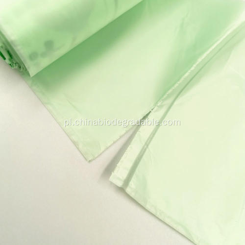 Biodegradowalne, kompostowalne bioplastyczne torby na śmieci na zewnątrz
